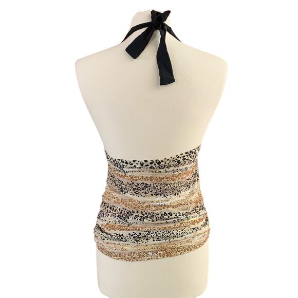 Venus Cheetah Animal Print Cinched Tankini - Picture 2 of 11